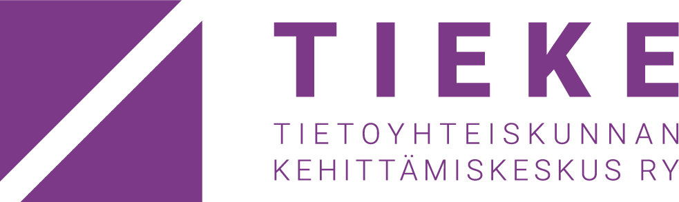 TIEKE-logo violetti